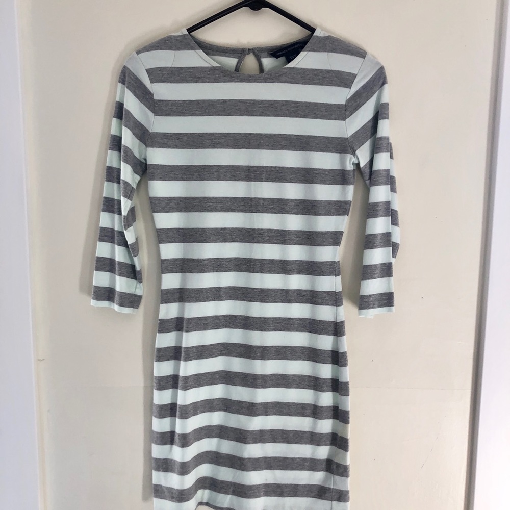 3/$20 French Connection teal and grey dress